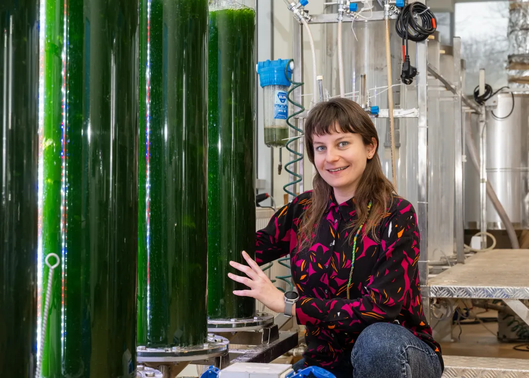 Izabela Świca w laboratorium