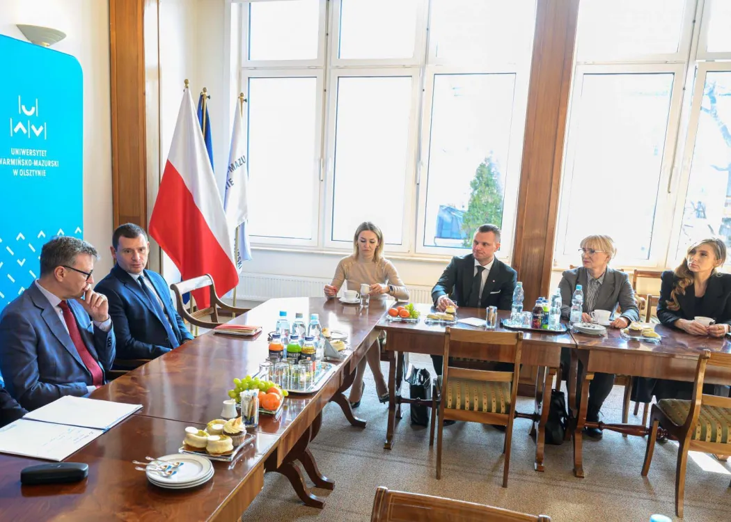 Spotkanie władz UWM z Santander Bank Polska