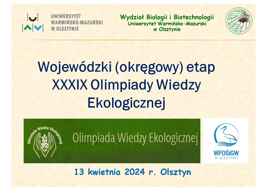 Grafika olimpiady wiedzy ekologicznej 