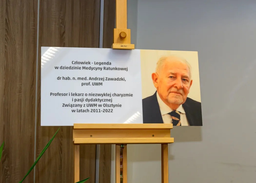 uroczystość nadania auli Wydziału Lekarskiego imienia prof. Wojciecha Rowińskiego oraz sali SOR imienia prof. Andrzeja Zawadzkiego.