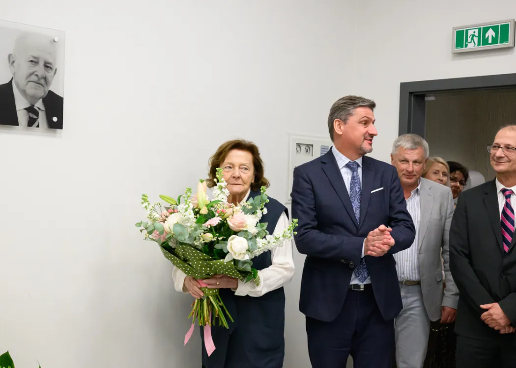 uroczystość nadania auli Wydziału Lekarskiego imienia prof. Wojciecha Rowińskiego oraz sali SOR imienia prof. Andrzeja Zawadzkiego.