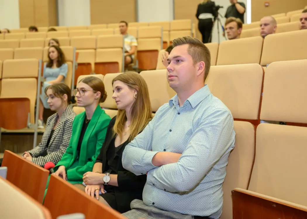 Spotkanie ministra nauki Dariusza Wieczorka ze studentami na UWM