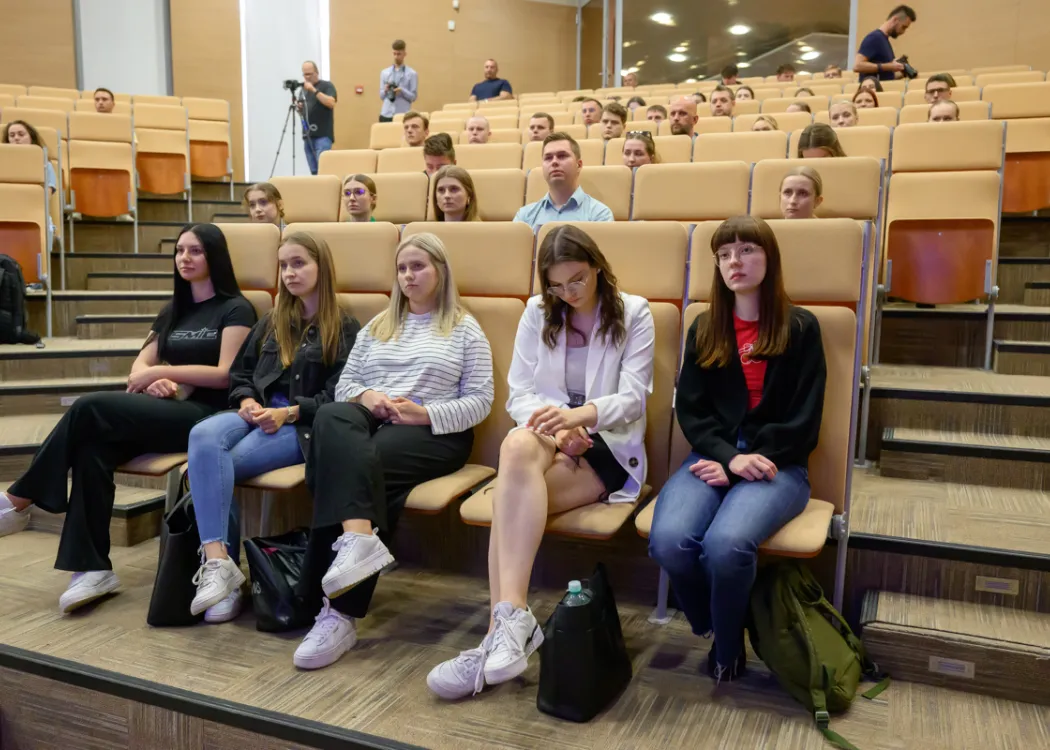Spotkanie ministra nauki Dariusza Wieczorka ze studentami na UWM
