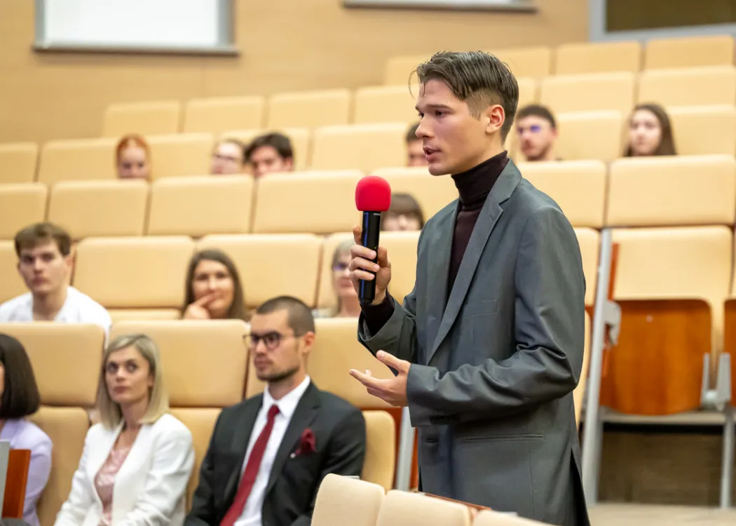 Spotkanie ministra nauki Dariusza Wieczorka ze studentami na UWM