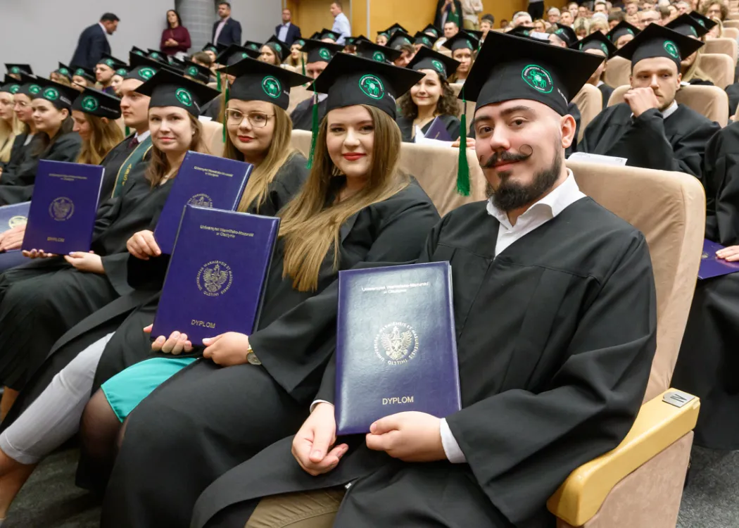 rozdanie dyplomów na Wydziale Medycyny Weterynaryjnej