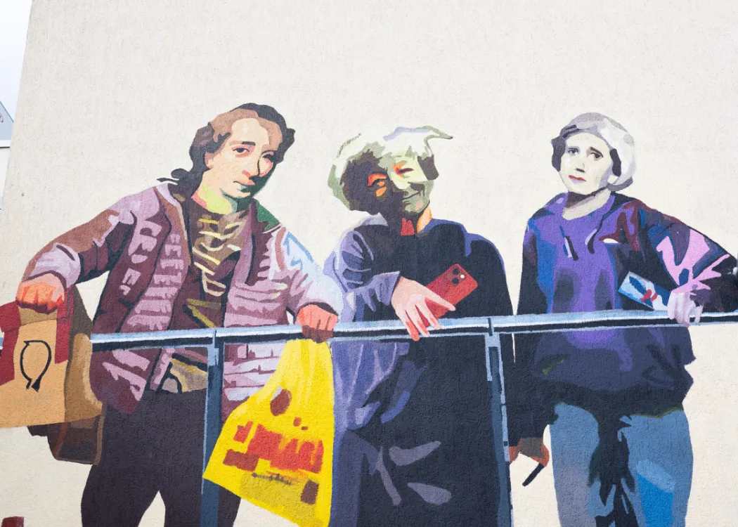 Mural na budynku Wydziału Humanistycznego UWM