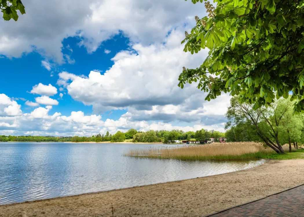 Kortowo, jezioro i plaża