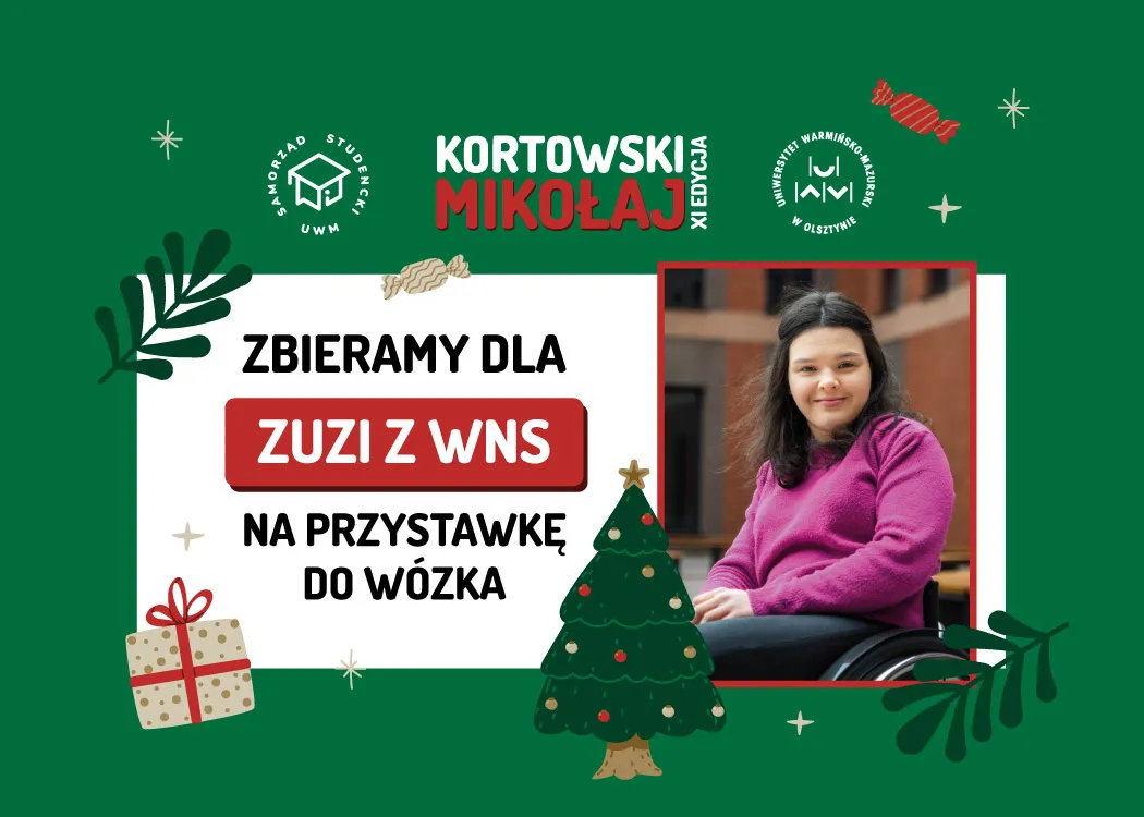 Kortowski Mikołaj - plakat akcji charytatywnej na UWM