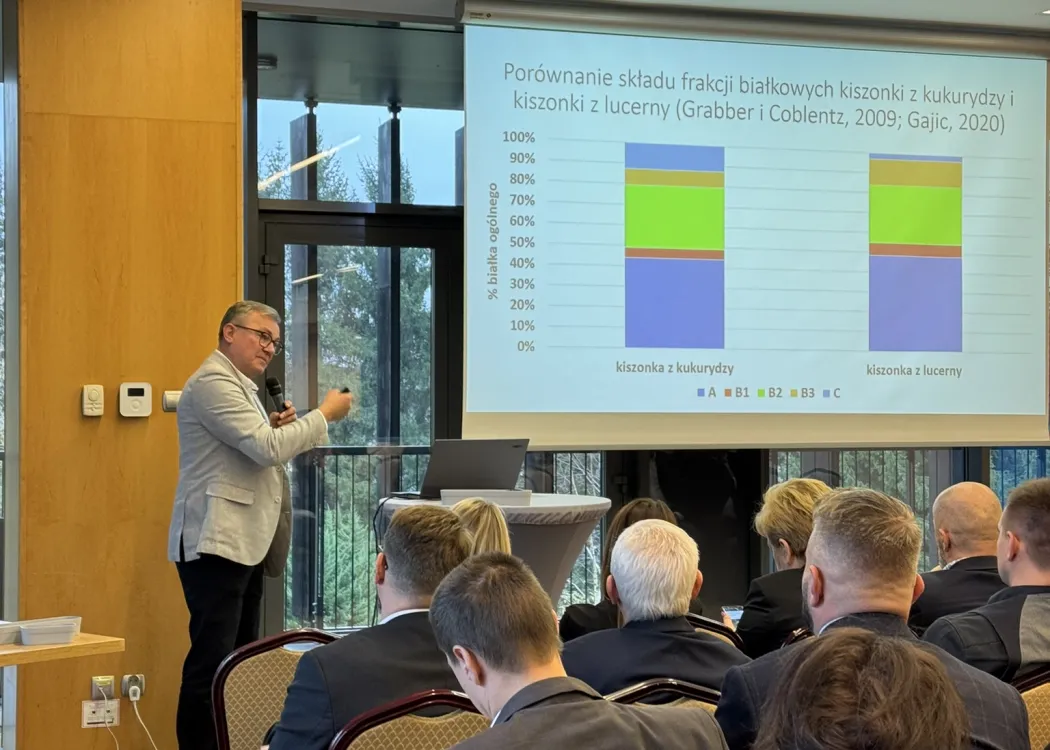  Konferencja. „Wykorzystanie krajowych źródeł białka jako droga do wzrostu opłacalności produkcji zwierzęcej, ograniczenia emisji azotu i śladu węglowego oraz poprawy bezpieczeństwa białkowego”. 