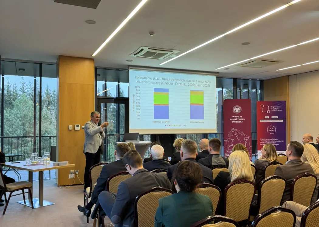  Konferencja. „Wykorzystanie krajowych źródeł białka jako droga do wzrostu opłacalności produkcji zwierzęcej, ograniczenia emisji azotu i śladu węglowego oraz poprawy bezpieczeństwa białkowego”. 