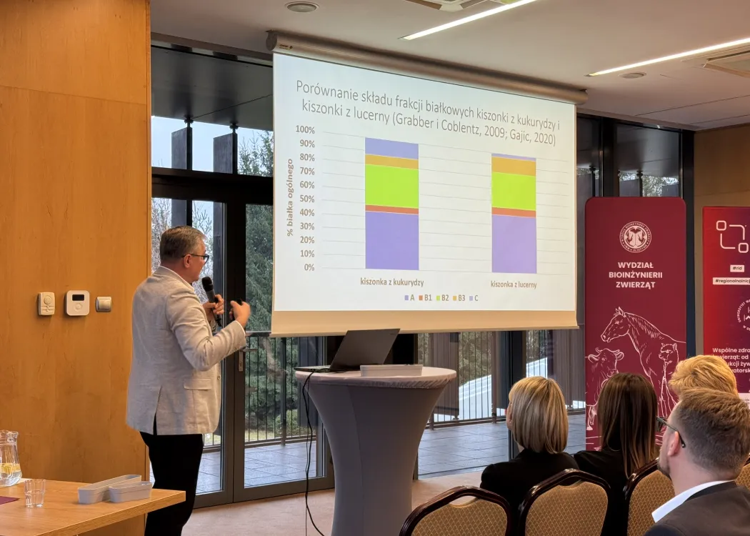  Konferencja. „Wykorzystanie krajowych źródeł białka jako droga do wzrostu opłacalności produkcji zwierzęcej, ograniczenia emisji azotu i śladu węglowego oraz poprawy bezpieczeństwa białkowego”. 