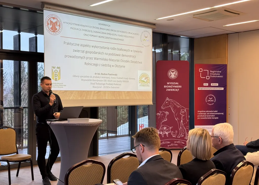  Konferencja. „Wykorzystanie krajowych źródeł białka jako droga do wzrostu opłacalności produkcji zwierzęcej, ograniczenia emisji azotu i śladu węglowego oraz poprawy bezpieczeństwa białkowego”. 