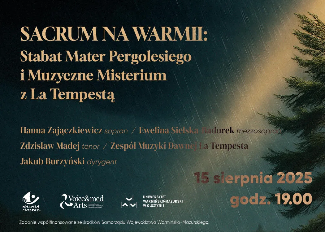 grafika zapraszająca na koncert