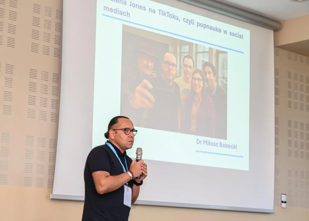 Konferencja redaktorów: wystąpienie dr. Miłosza Babeckiego