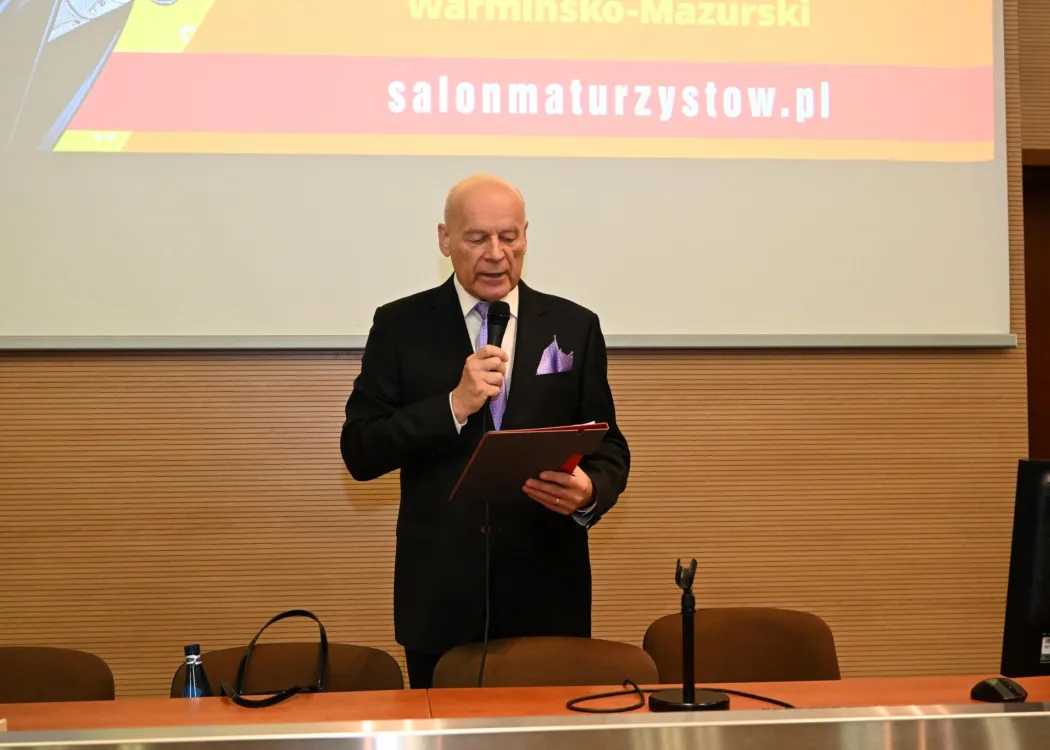 Salon Maturzystów 2025: przemawia Andrzej Wyszyński 