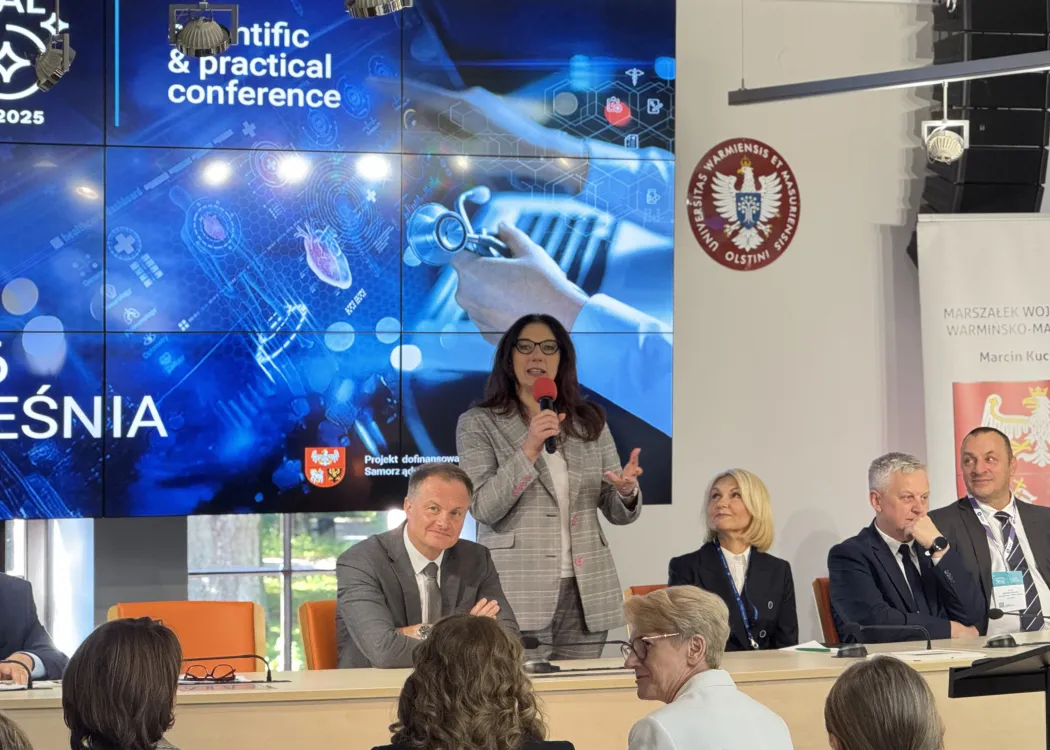 Mariola Grzybowska-Brzezińska podczas konferencji Hospital 360 