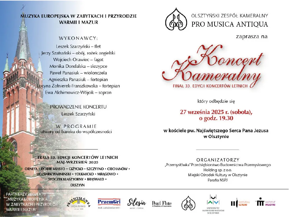 plakat koncertu Pro Musica Antiqua 