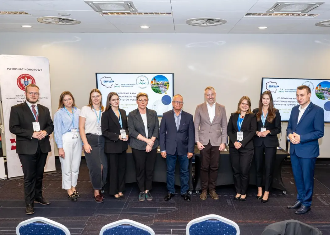 Uczestnicy posiedzenia Rady Doktoranckiego Forum Uniwersytetów Polskich