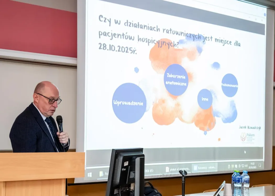 II Warmińsko-Mazurskie Seminarium dla Ratowników Medycznych: jeden z wykładów podczas seminarium