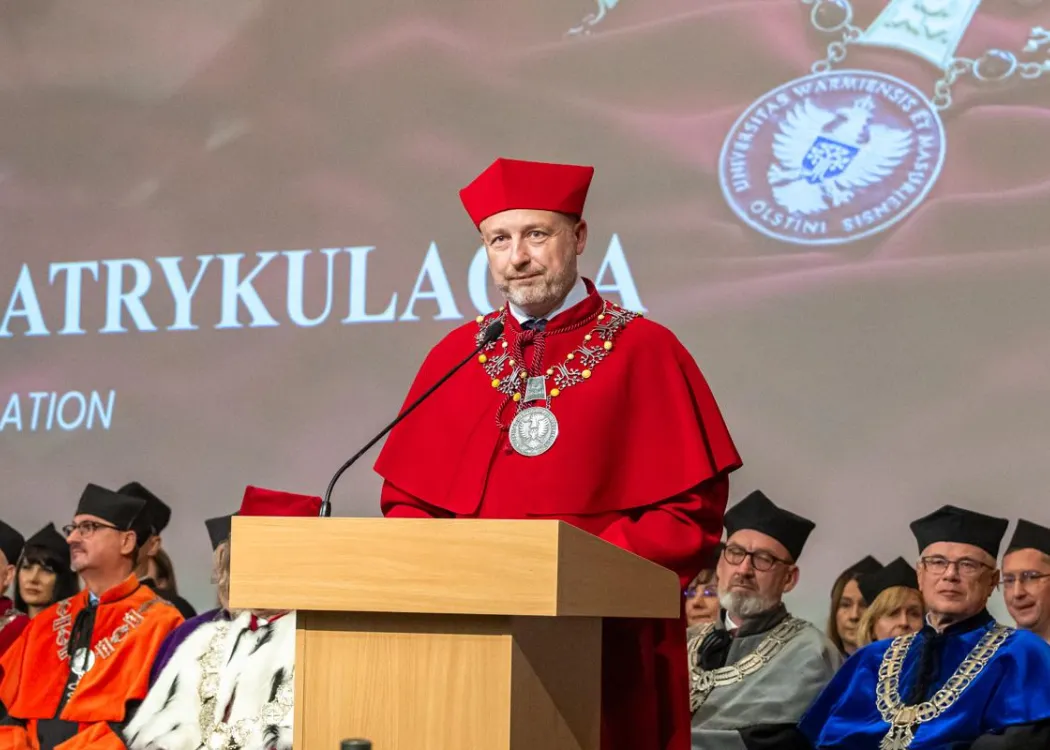 Inauguracja roku akademickiego 2025/2026: prorektor Jakub Sawicki 
