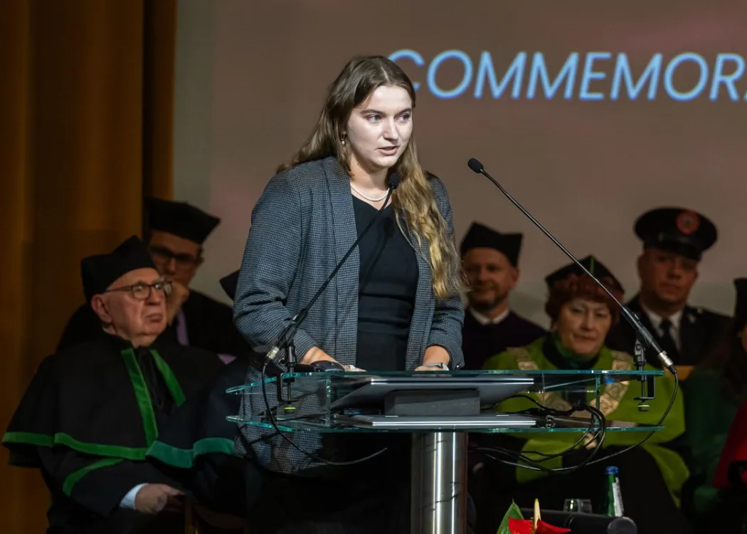 Inauguracja roku akademickiego 2025/2026: przemawia Iwona Pająk, przewodnicząca RUSS