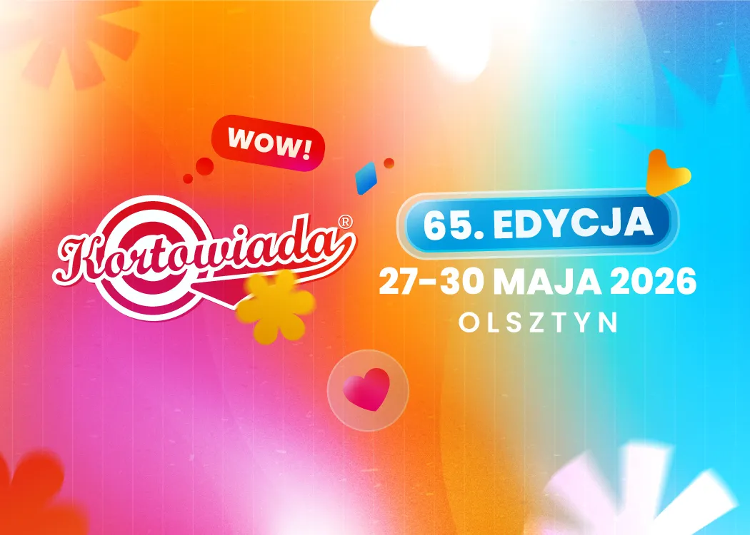 Kortowiada 2026 - grafika zapowiadające juwenalia, które odbędą się w dniach 27-30 maja 2026