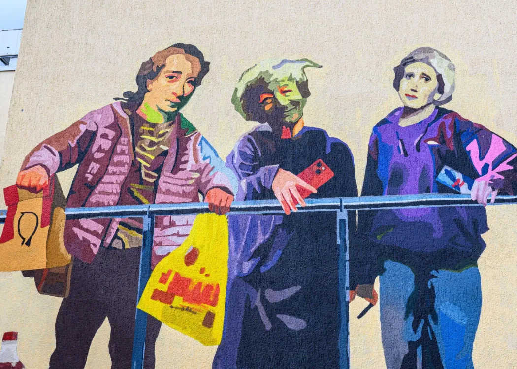 mural na Wydziale Humanistycznym 