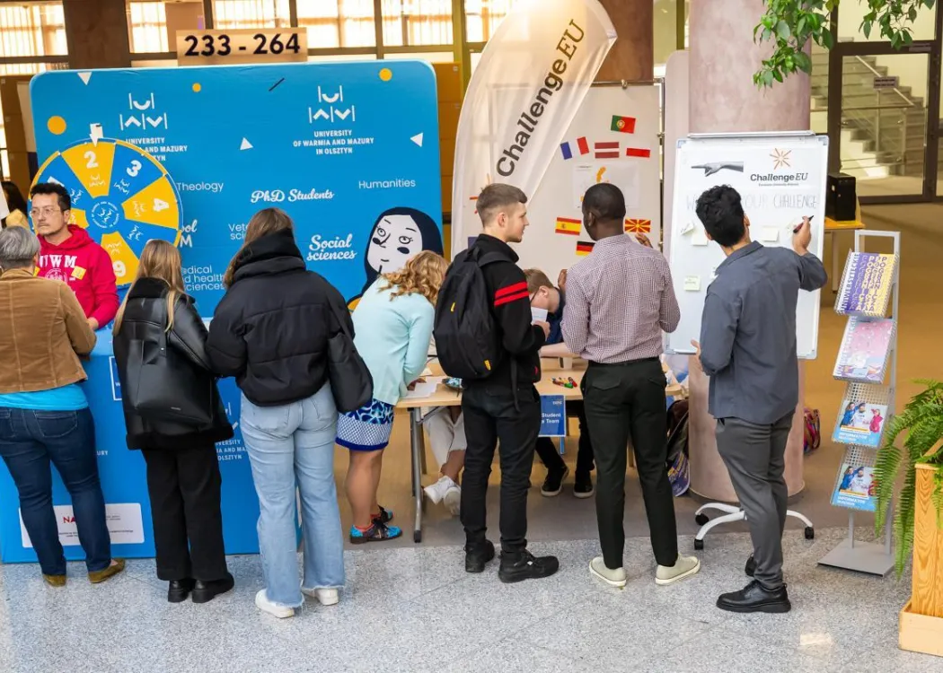 Student EXPO 2025: stoiska sojuszu ChallengeEU i Szkoły Doktorskiej UWM 
