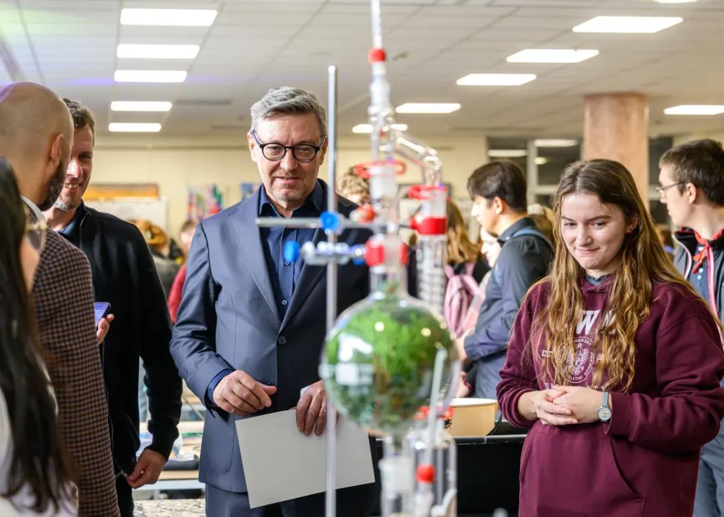 Student EXPO 2025: rektor Jerzy Przyborowski 
