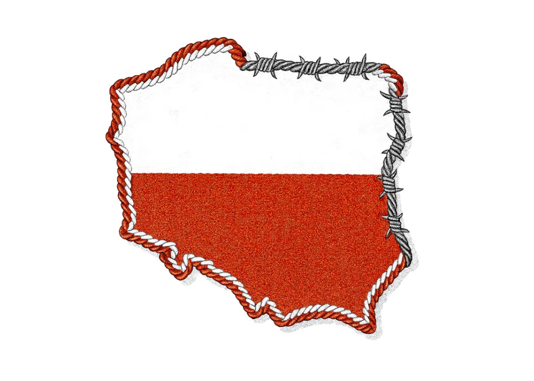 mapa polski jako ilustracja do tekstu 