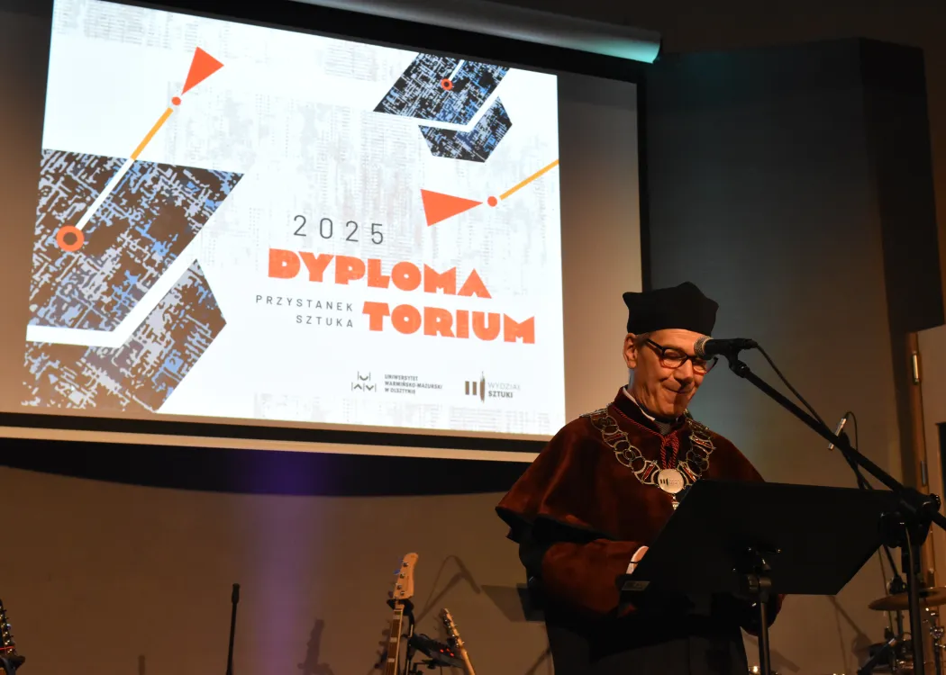 Dyplomatorium Wydziału Sztuki 2025: dziekan wydziału przemawia