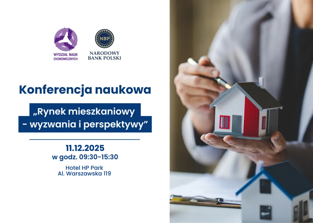 plakat promujący konferencję dotyczącą rynku mieszkaniowego 