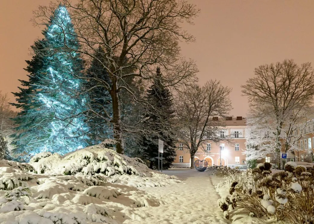 Kortowo. Rektorat w styczniu 2025. 