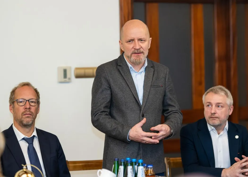 Most Bożonarodzeniowy 2025: przemawia prorektor prof. Paweł Wysocki 