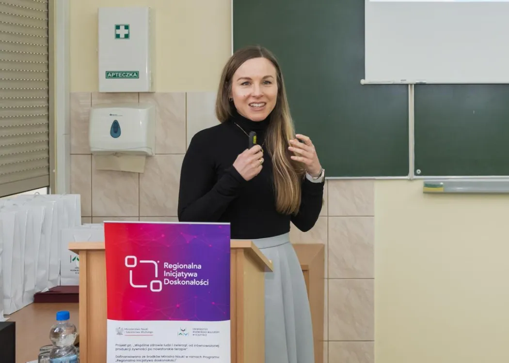 Seminarium kół naukowych na WBZ: Anna Dąbrowska przemawia