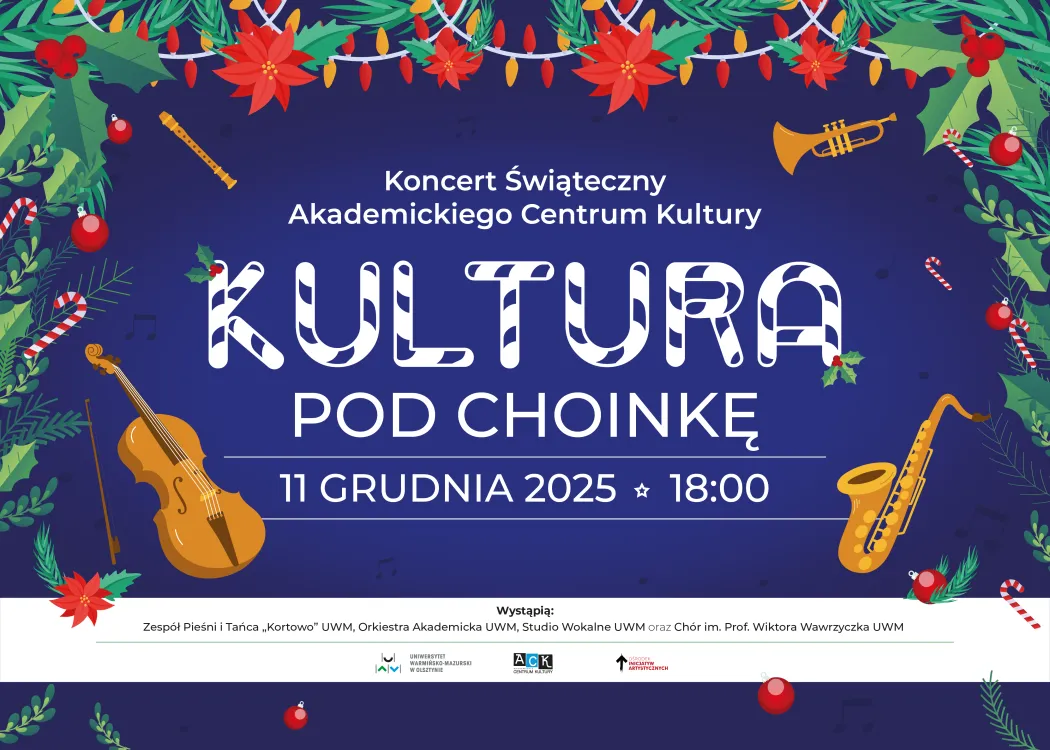 grafika promująca koncert „Kultura pod Choinkę”