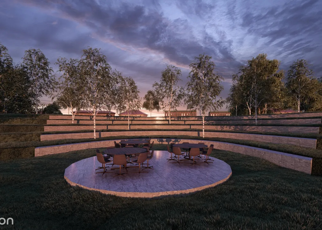 Amfiteatr Zieleni w Kortowie - wizualizacja