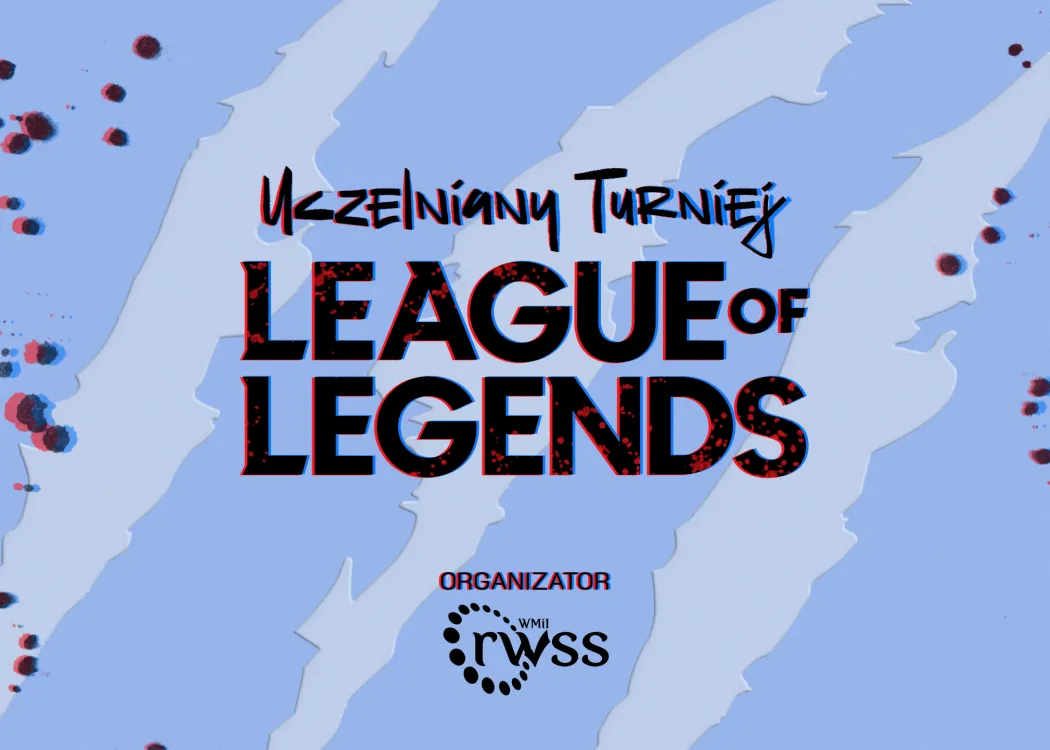 grafika promująca uczelniany turniej League of Legends 