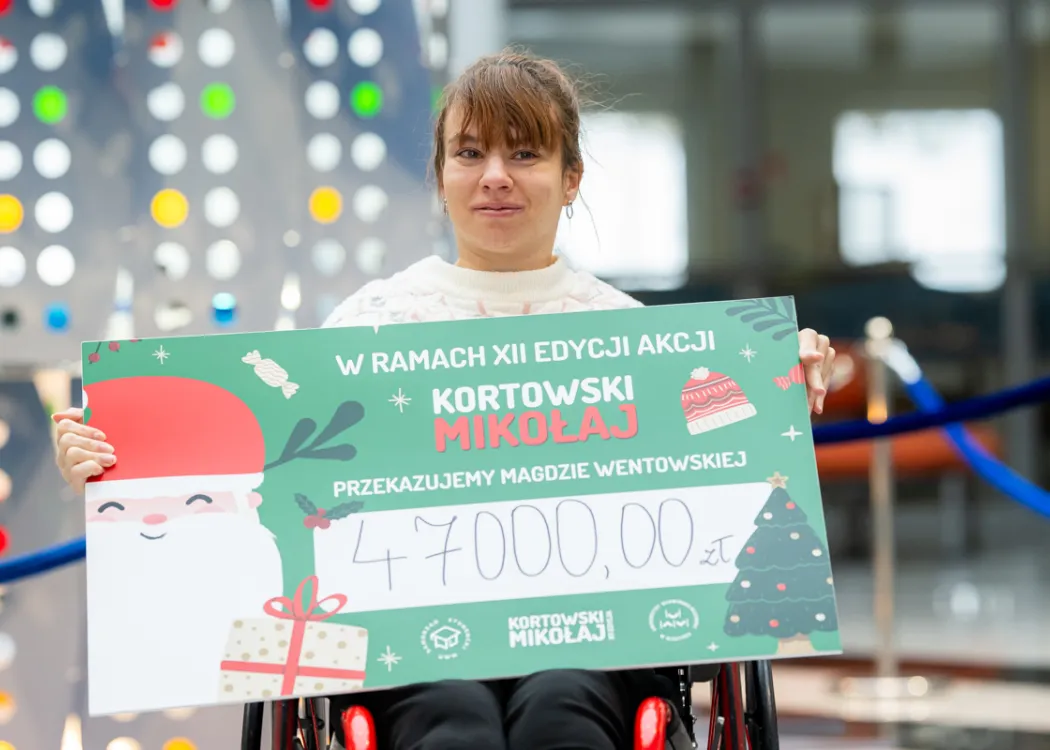 Magda z czekiem