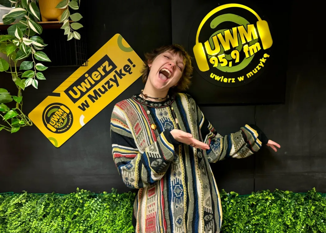 Hanna Bruzi w studiu Radia UWM FM / fot. Radio UWM FM