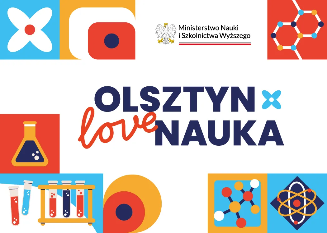 grafika zapowiadająca wydarzenie z logotypem z napisem olsztyn love nauka