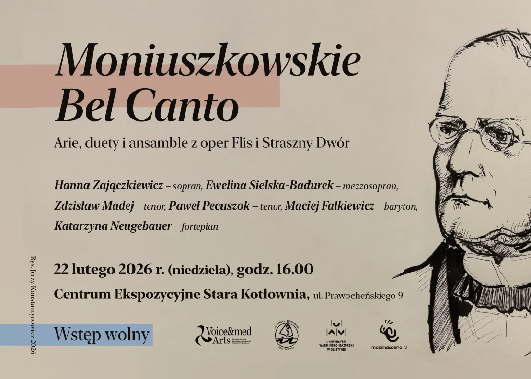 grafika promująca koncert Moniuszkowskie Bel Canto 