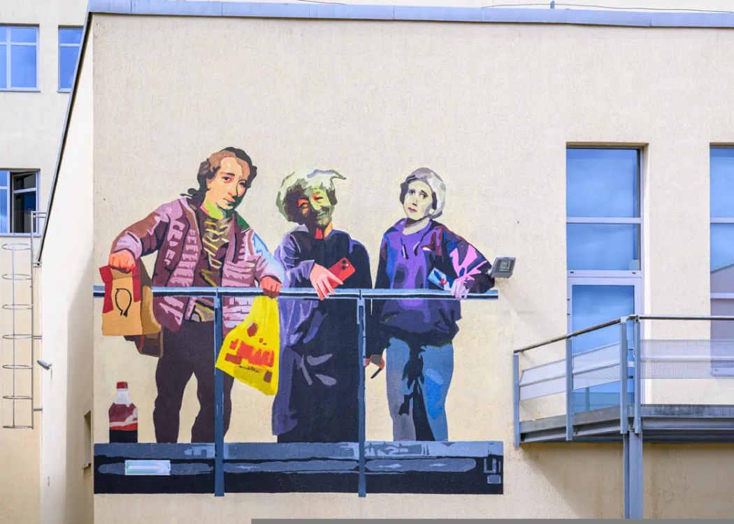 mural na Wydziale Humanistycznym 