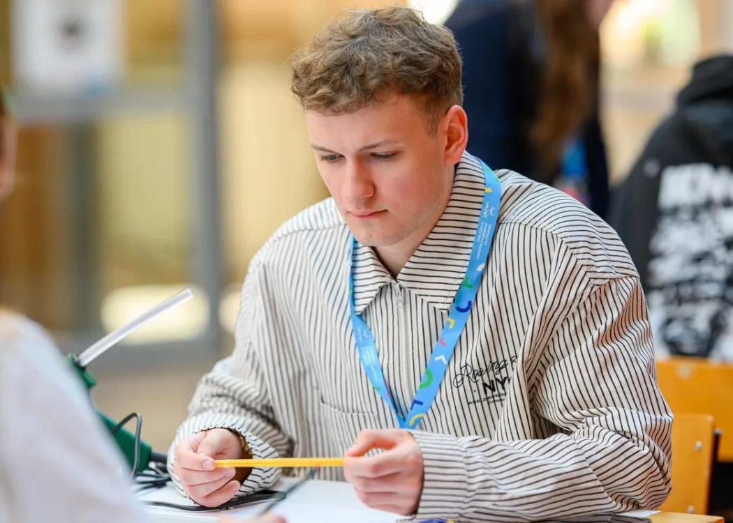 BIP na Wydziale Geoinżynierii UWM: uczestnik podczas warsztatów