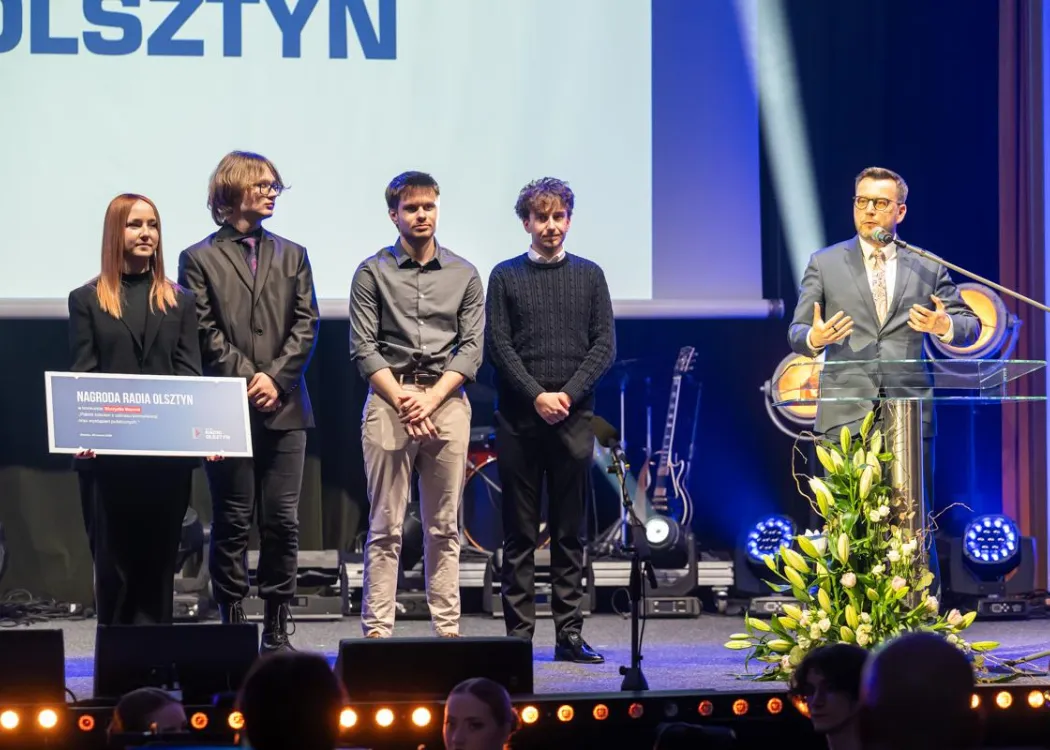 Gala Skrzydła Warmii i Mazur: redaktor naczelny Radia Olsztyn przemawia