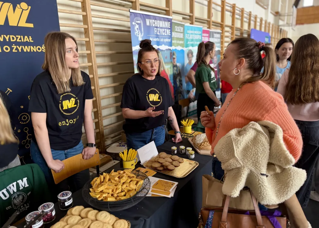 Giełda pomysłów na życie 2026: stoisko Wydziału Nauki o Żywności 