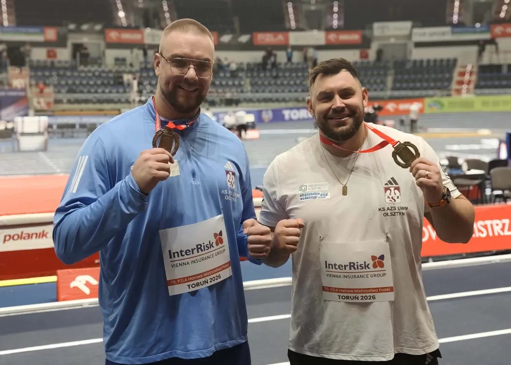 Wojciech Marok i Konrad Bukowiecki podczas halowych mistrzostw Polski w Toruniu