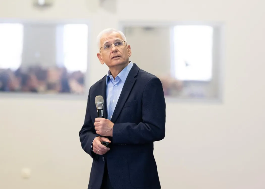 Dr hab. Jerzy Czołgoszewski podczas wykładu