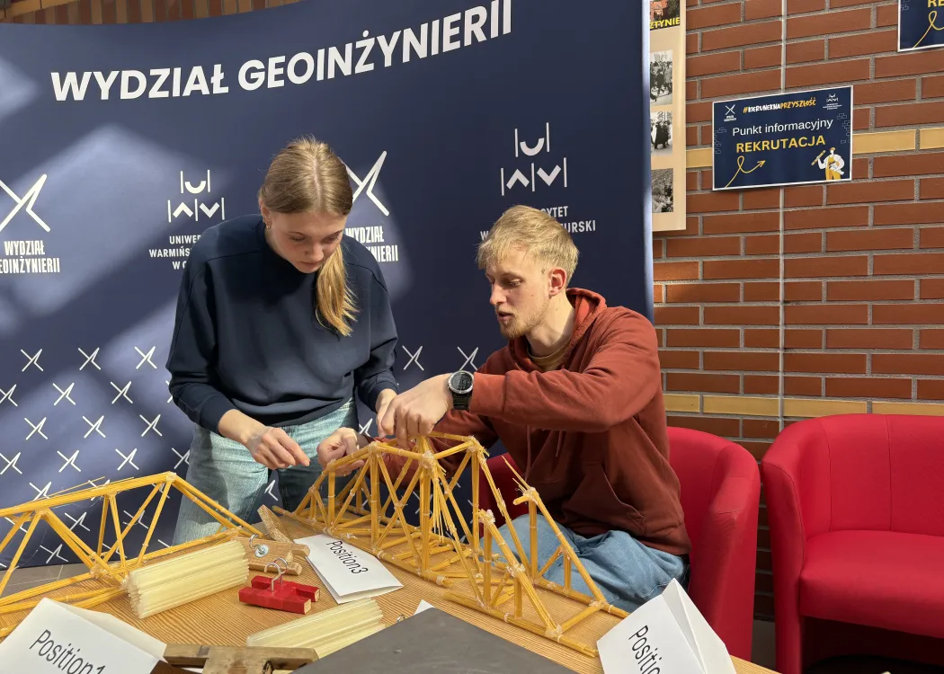 BIP na Wydziale Geoinżynierii UWM: rozstrzygnięcie Spaghetti Bridge Challenge