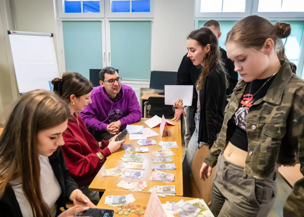 Uczestnicy dnia z ekonomią - warsztaty